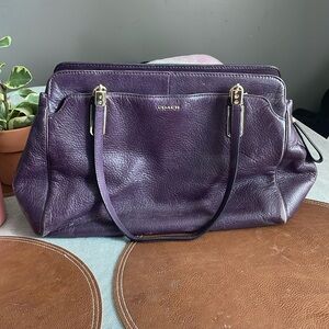 Purple Coach bag